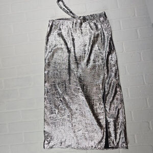 Future Collective Silver Skirt Size 8